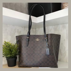 Coach Tote Bag Mollie Canvas Brown & Black