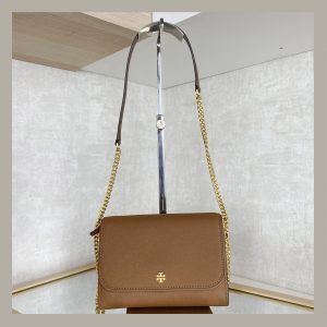 Tory Burch Crossbody Emerson Chain Wallet Moose