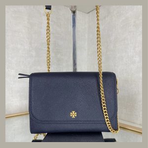 Tory Burch Crossbody Emerson Chain Wallet Navy