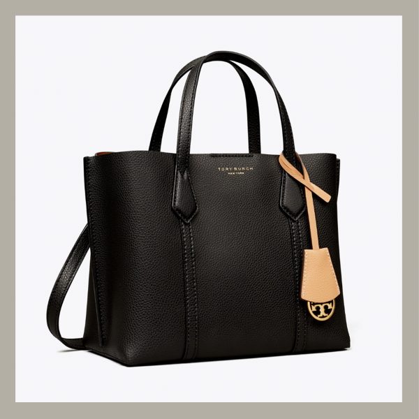 Tory Burch Perry Small Triple-compartment Tote Black