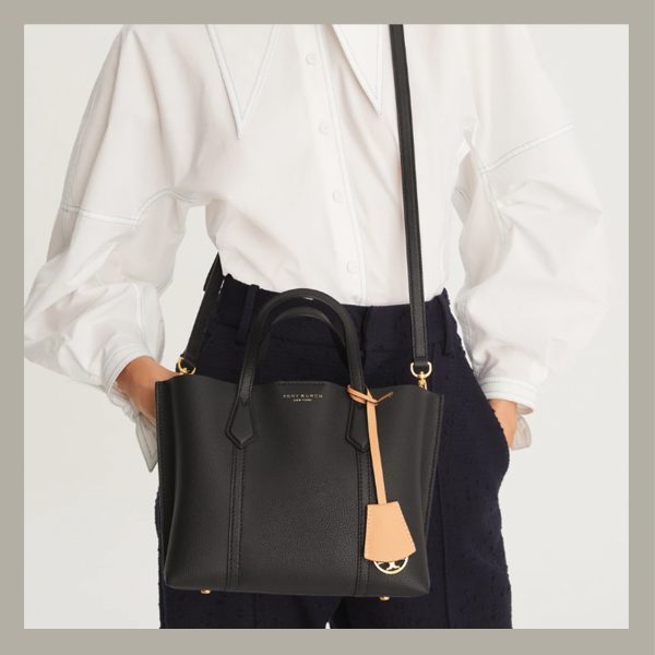 Tory Burch Perry Small Triple-compartment Tote Black - Imagen 2
