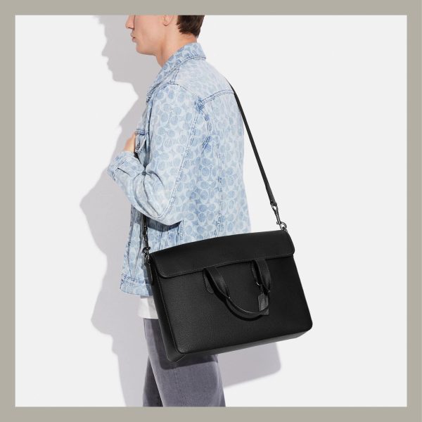 Coach Sullivan Portfolio Brief Black - Imagen 4