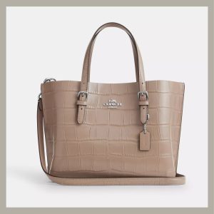 Coach Mini Tote Bag Mollie Taupe Stone