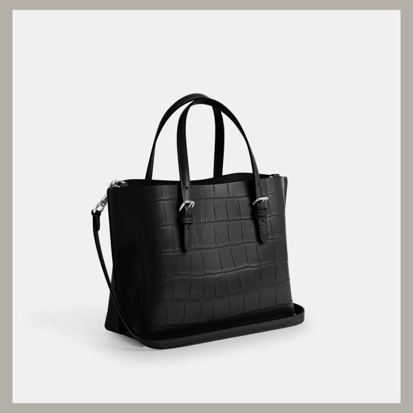 Coach Mini Tote Bag Mollie Black Stone - Imagen 2