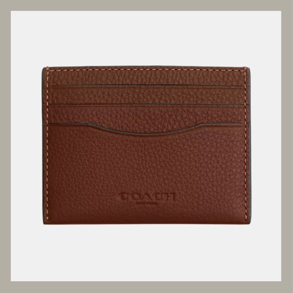 Coach Tarjetero Slim ID Marrón