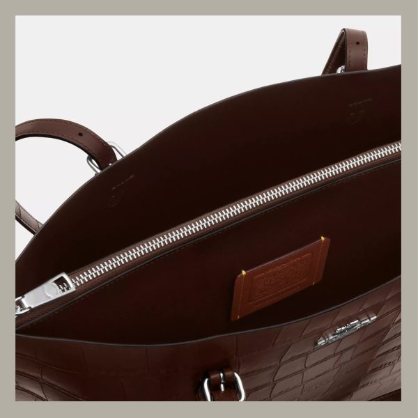 Coach Tote Bag Mollie Brown Stone - Imagen 4