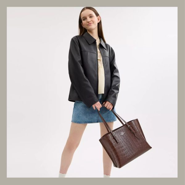 Coach Tote Bag Mollie Brown Stone - Imagen 5