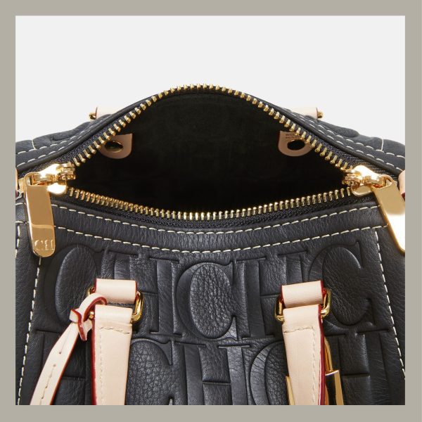 Carolina Herrera Tote Bag Mini Andy 5 Locked Black - Imagen 4