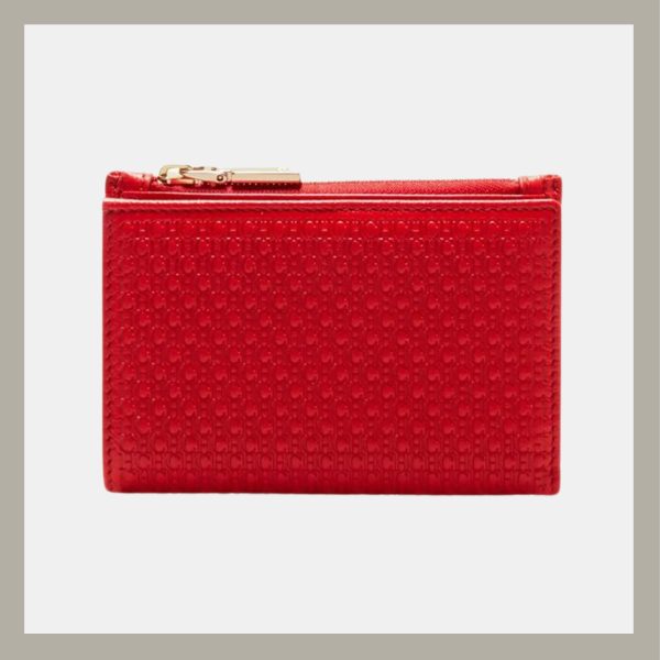 Carolina Herrera Monedero Bifold Editors Rojo