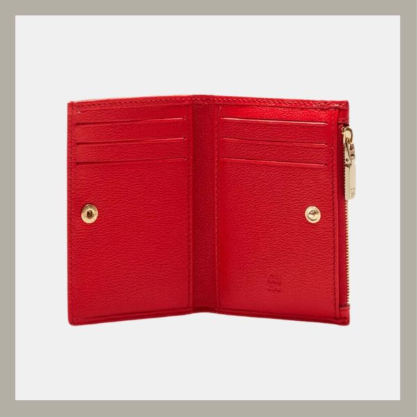 Carolina Herrera Monedero Bifold Editors Rojo - Imagen 2