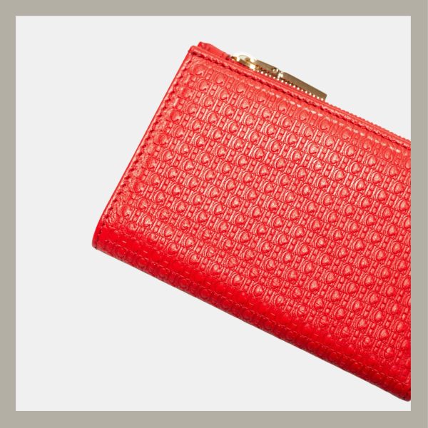 Carolina Herrera Monedero Bifold Editors Rojo - Imagen 4