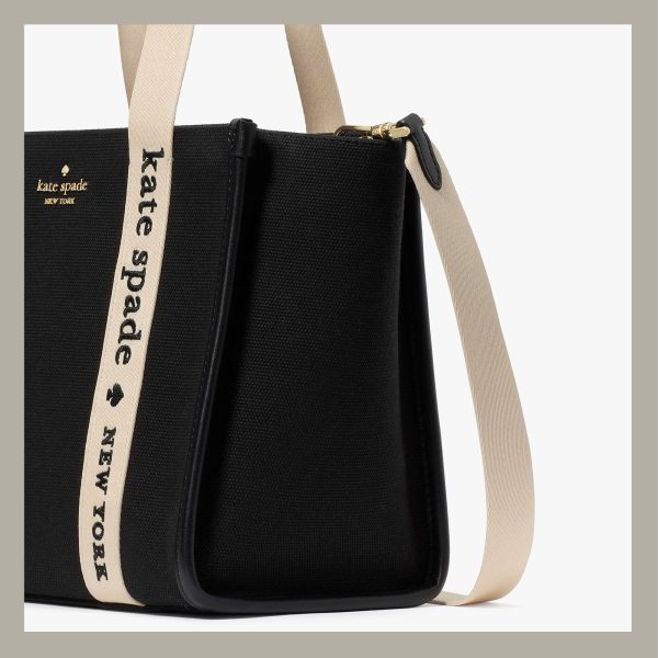 Kate Spade Tote Bag Small Canvas Black Multi - Imagen 4