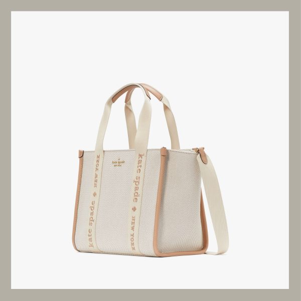 Kate Spade Tote Bag Small Canvas Light Fawn Multi - Imagen 2