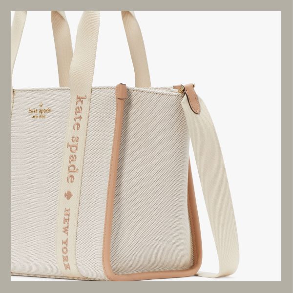 Kate Spade Tote Bag Small Canvas Light Fawn Multi - Imagen 4