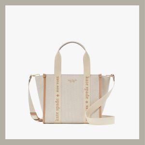 Kate Spade Tote Bag Small Canvas Light Fawn Multi