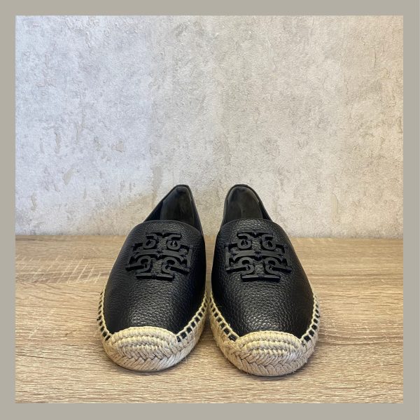 Tory Burch Zapato Apalgata Negra en Piel Size 5.5 - Imagen 3