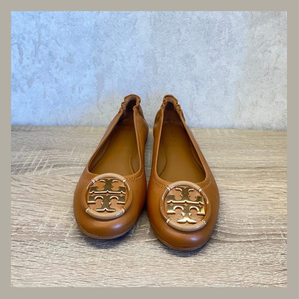 Tory Burch Zapato Ballerina Chelsea Multi Logo Moose Size 5.5 - Imagen 3