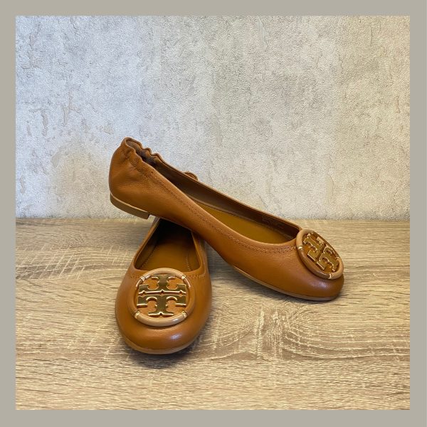Tory Burch Zapato Ballerina Chelsea Multi Logo Moose Size 5.5 - Imagen 4