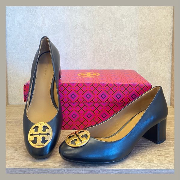 Tory Burch Zapato Ballerina Chelsea Pump Black Size 5.5 - Imagen 2