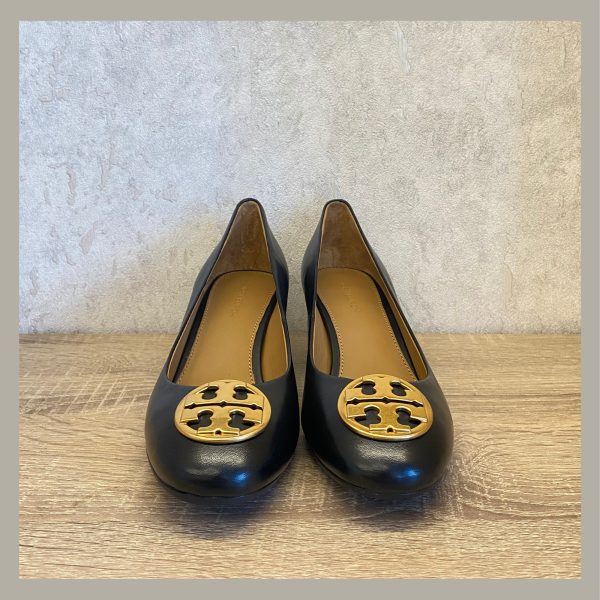 Tory Burch Zapato Ballerina Chelsea Pump Black Size 5.5 - Imagen 3