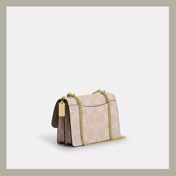 Coach Crossbody & Shoulder Bag Klare In Signature Canvas Gold & Tan - Imagen 2