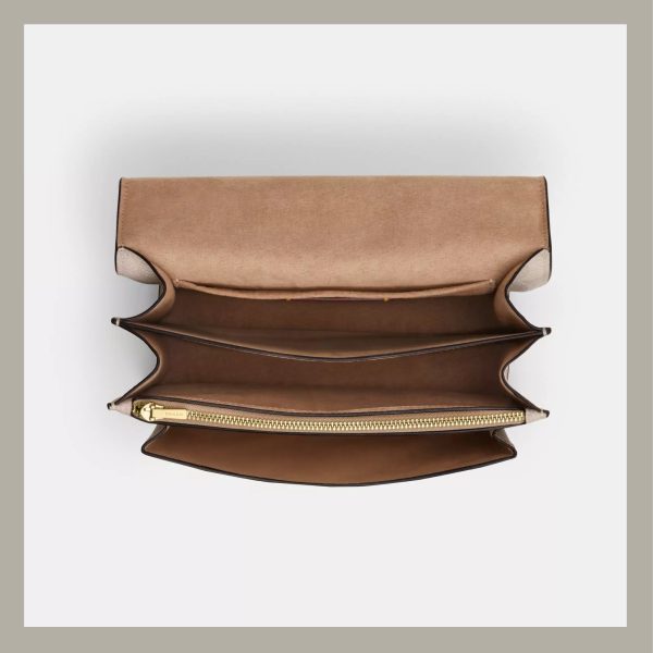 Coach Crossbody & Shoulder Bag Klare In Signature Canvas Gold & Tan - Imagen 3