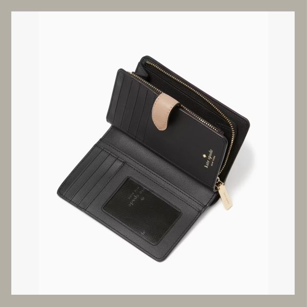 Kate Spade Monedero Medium Bifold Toasted Hazelnut Multi - Imagen 2