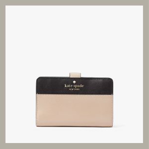 Kate Spade Monedero Medium Bifold Toasted Hazelnut Multi