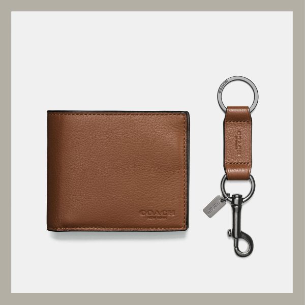 Coach Kit 3 In 1 Wallet Gift Set Marrón - Imagen 2