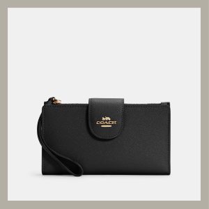 Coach Phone Wallet Black
