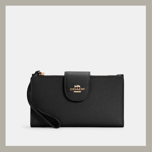 Coach Phone Wallet Black