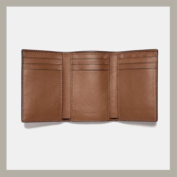 Coach Wallet Trifold Brown - Imagen 2