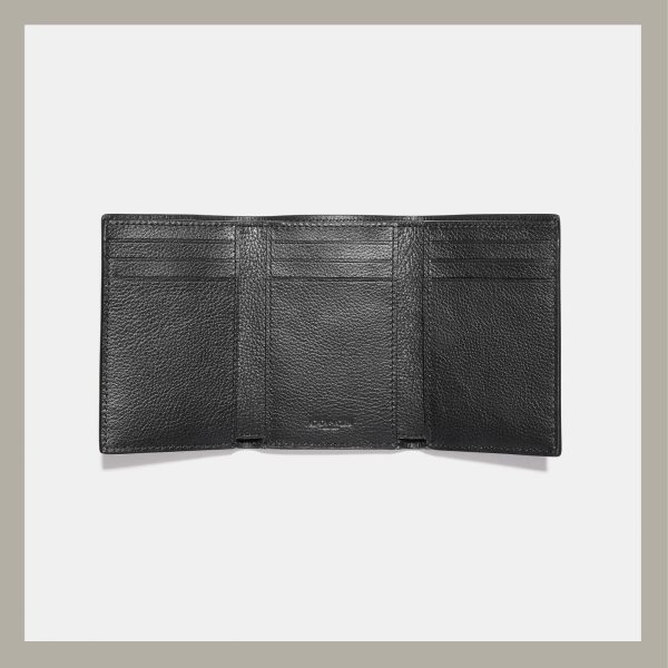 Coach Wallet Trifold Black - Imagen 2