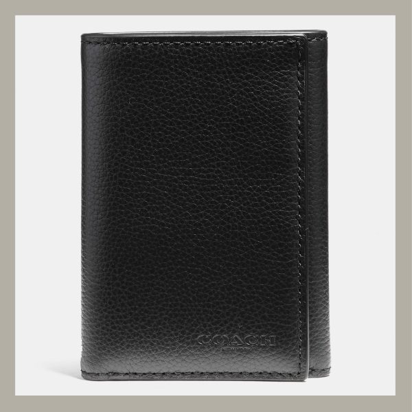 Coach Wallet Trifold Black
