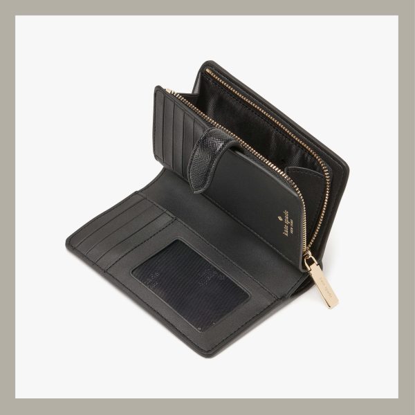Kate Spade Monedero Kenzie Boxed Medium Compact Black - Imagen 2