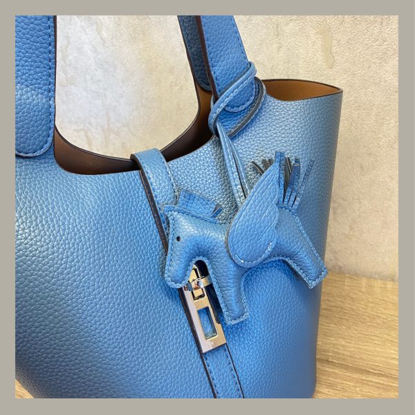 Basic & Chic Hand Bag Cuadrado Azul - Imagen 4
