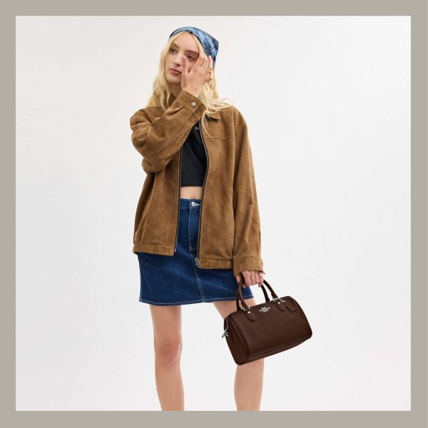 Coach Satchel Rowan Small Brown - Imagen 4