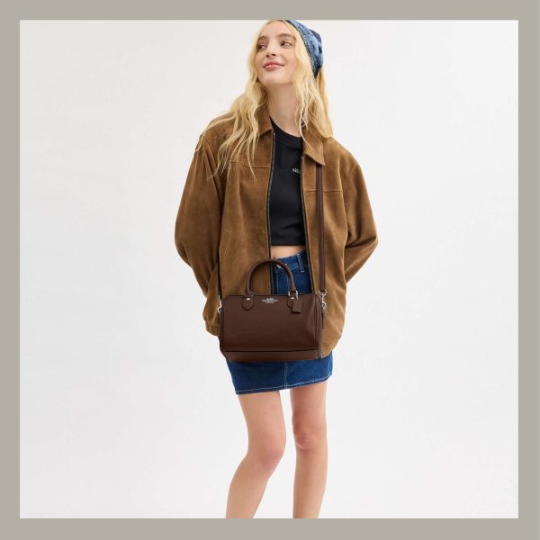 Coach Satchel Rowan Small Brown - Imagen 5