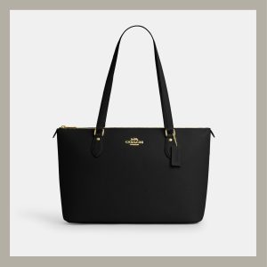 Coach Tote Bag Zip Gallery Black
