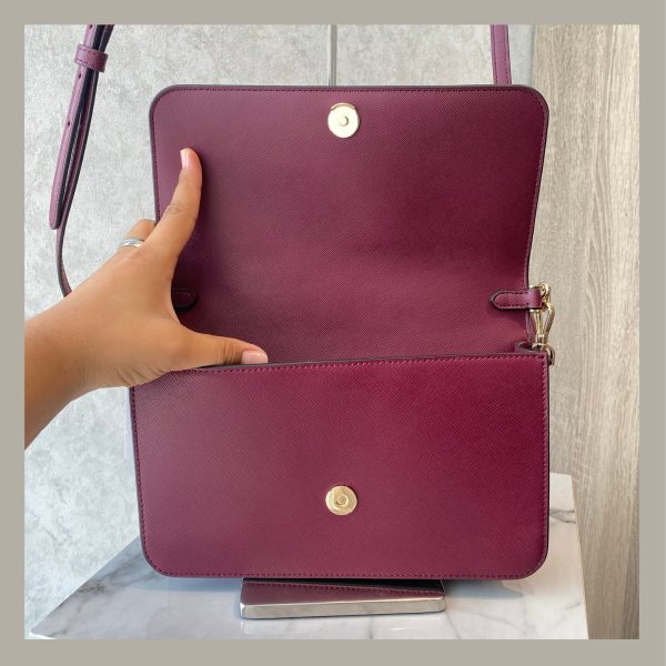 Kate Spade Crossbody Madison Blackberry - Imagen 7