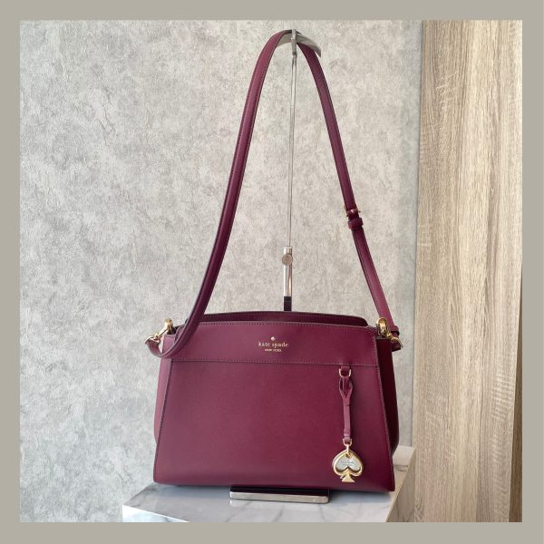 Kate Spade Satchel Madison Medium Blackberry - Imagen 6
