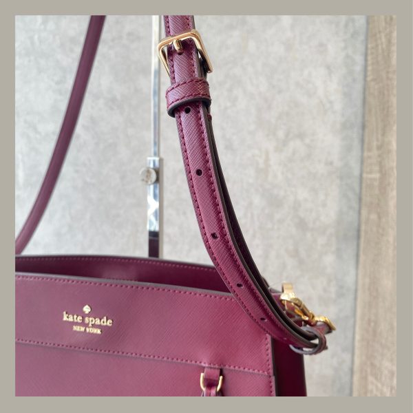 Kate Spade Satchel Madison Medium Blackberry - Imagen 7