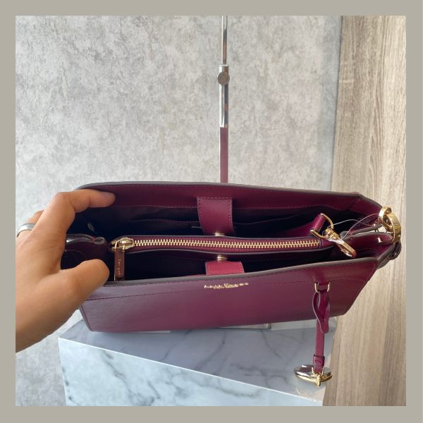 Kate Spade Satchel Madison Medium Blackberry - Imagen 8