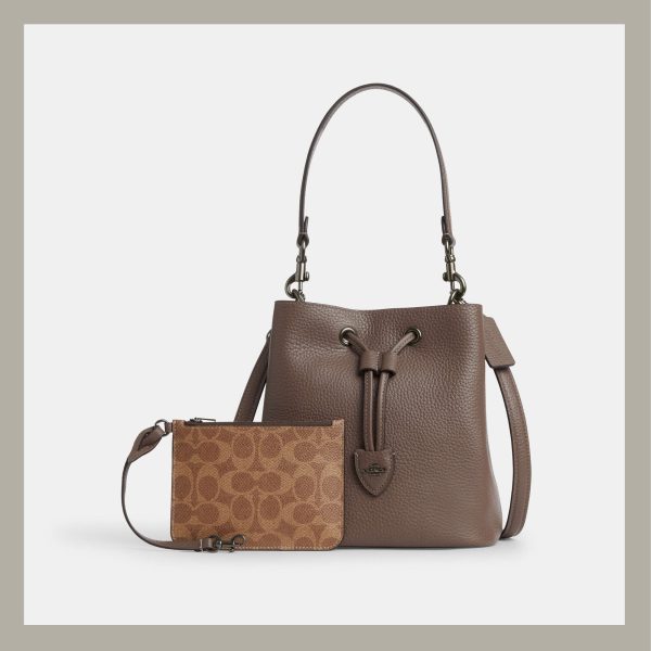 Coach Bucket Bag Rowan Dark Stone - Imagen 2