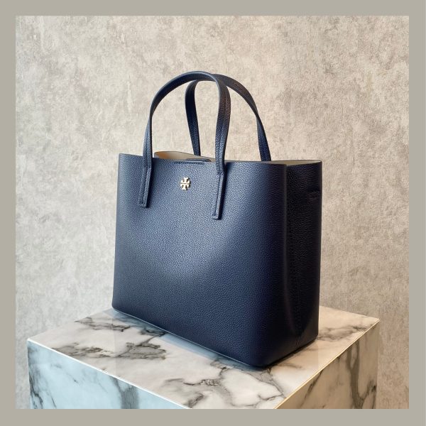 Tory Burch Tote Bag Small Blake Navy - Imagen 2