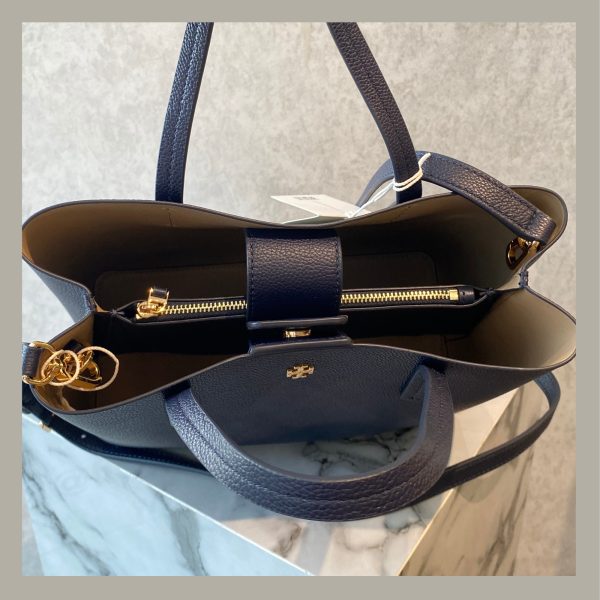 Tory Burch Tote Bag Small Blake Navy - Imagen 8