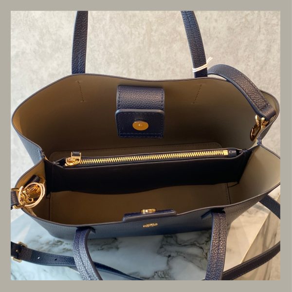 Tory Burch Tote Bag Small Blake Navy - Imagen 9