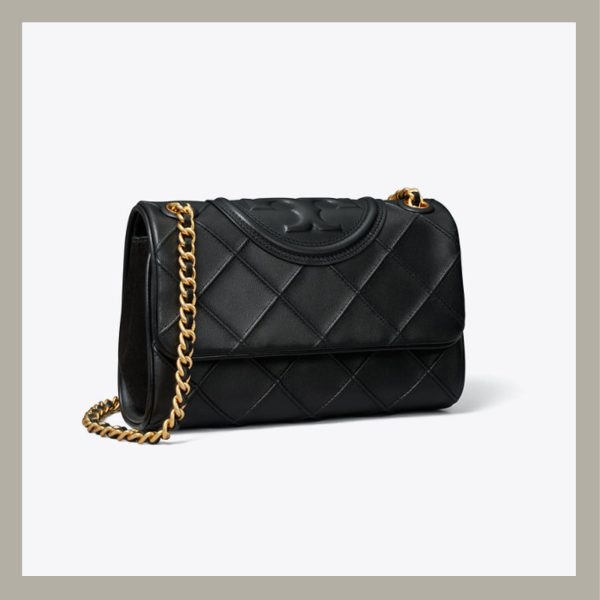 Tory Burch Shoulder Bag Small Fleming Soft Convertible Black - Imagen 3