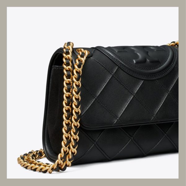 Tory Burch Shoulder Bag Small Fleming Soft Convertible Black - Imagen 4