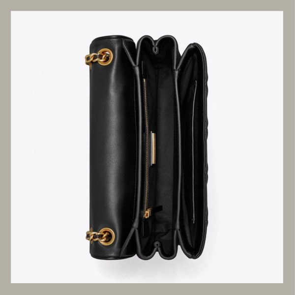Tory Burch Shoulder Bag Small Fleming Soft Convertible Black - Imagen 5